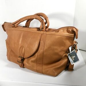 CAPE COD LEATHER DUFFEL BAG NWT